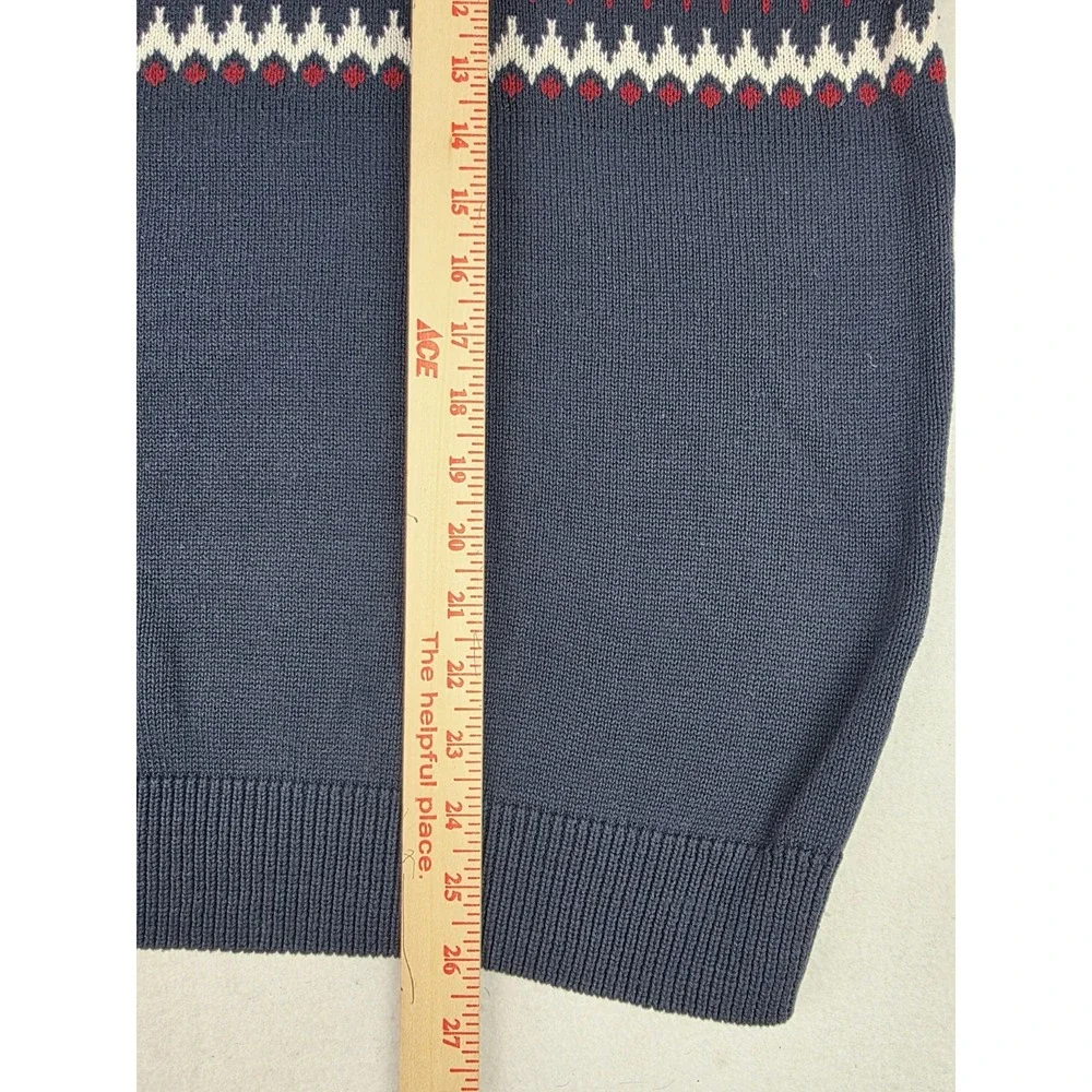 Nordic November Watson's Fair Isle Knit Pattern Crewneck Sweatshirt Mens XL
